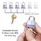 Master Lock Master Lock 1 in. H X 11/16 in. W X 1-1/8 in. L Steel 4-Pin Cylinder Exterior Padlock 7KA#P467 - alternate 2
